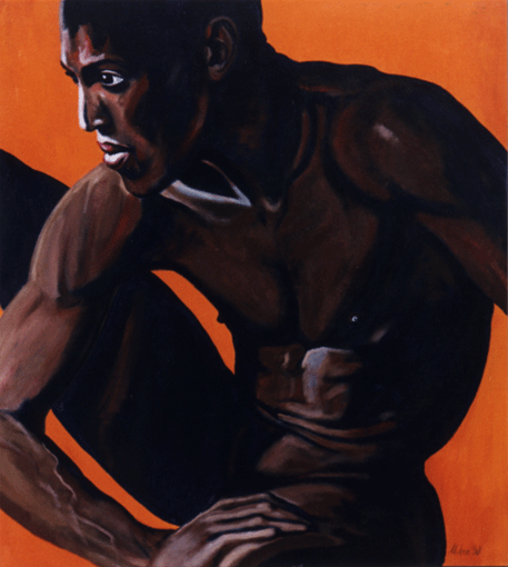 Akt 01, acrylic on canvas, 1998