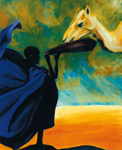 F&uuml;tter mich, acrylic on canvas, 1997